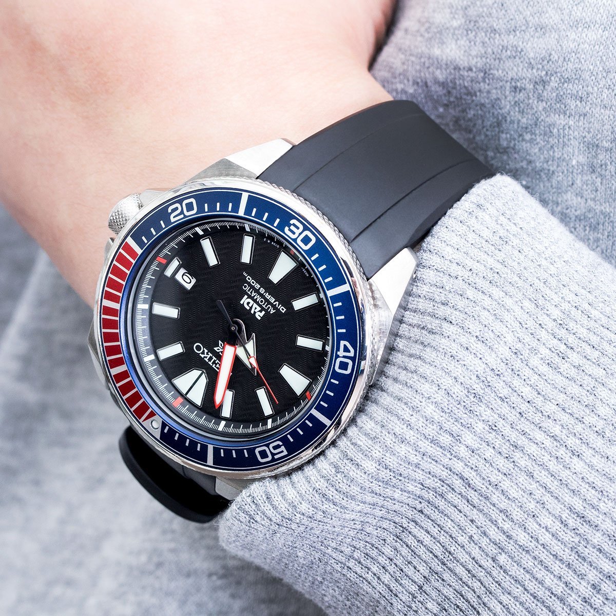 Seiko Samurai Prospex Automatic Dive Watch SRPB51 Strapcode Watch Bands