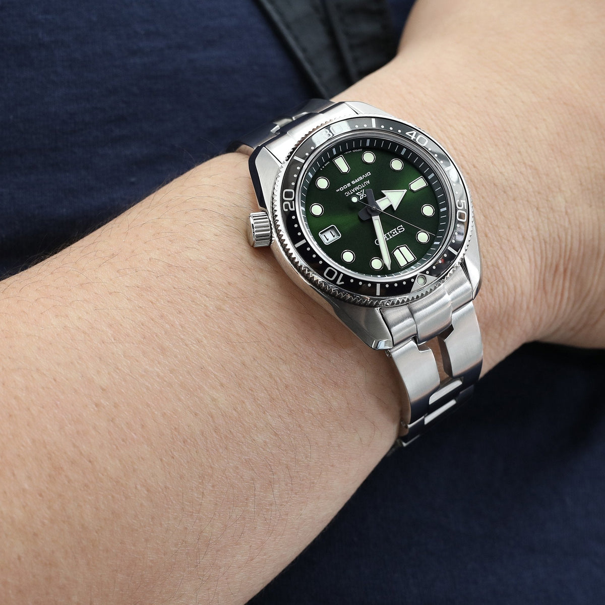 Seiko Baby MM SBDC079 Ginza limited edition 300 pieces Prospex 200M Baby Marinemaster JDM Strapcode Watch Bands 
