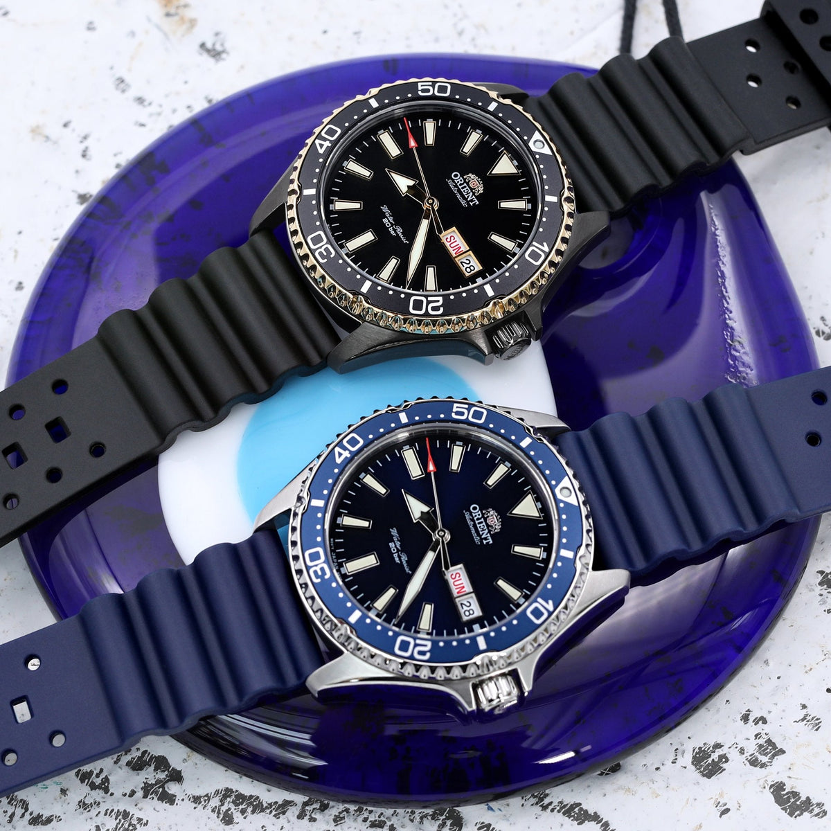 Orient Kamasu Black PVD Diver Watch RA-AA0005B19A Strapcode Watch Bands