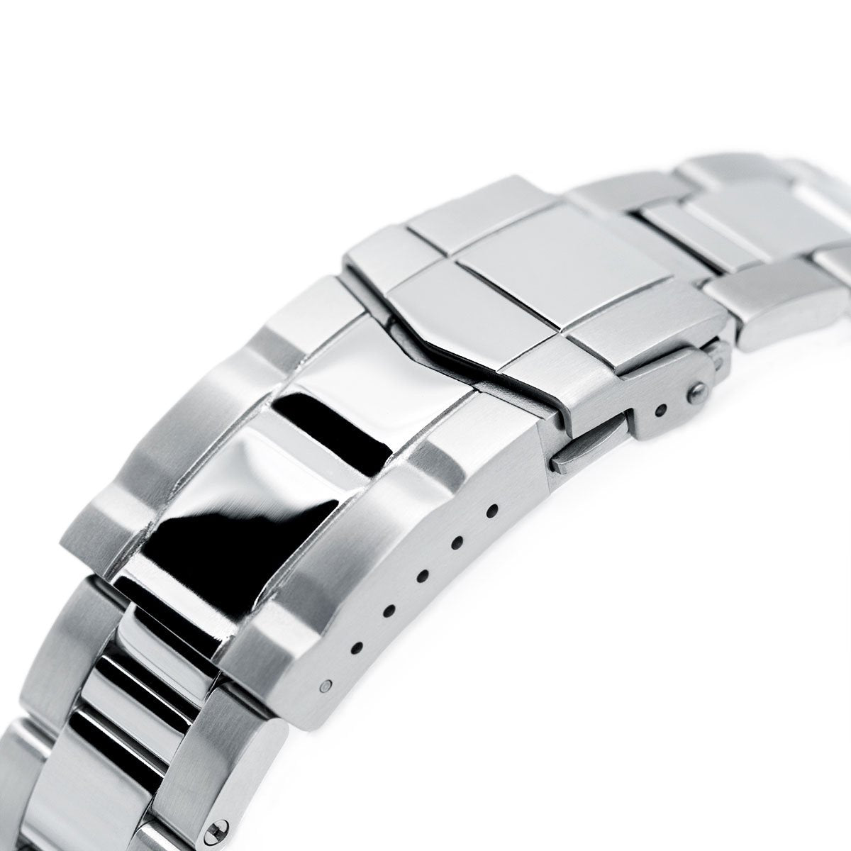 20mm Super-O Boyer watch band for Seiko Alpinist SARB017 (or Hamilton K.) Brushed &amp; Polished SUB Clasp Strapcode Watch Bands