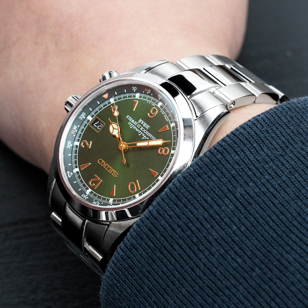 Seiko Alpinist SARB017 Automatic Watch Strapcode Watch Bands