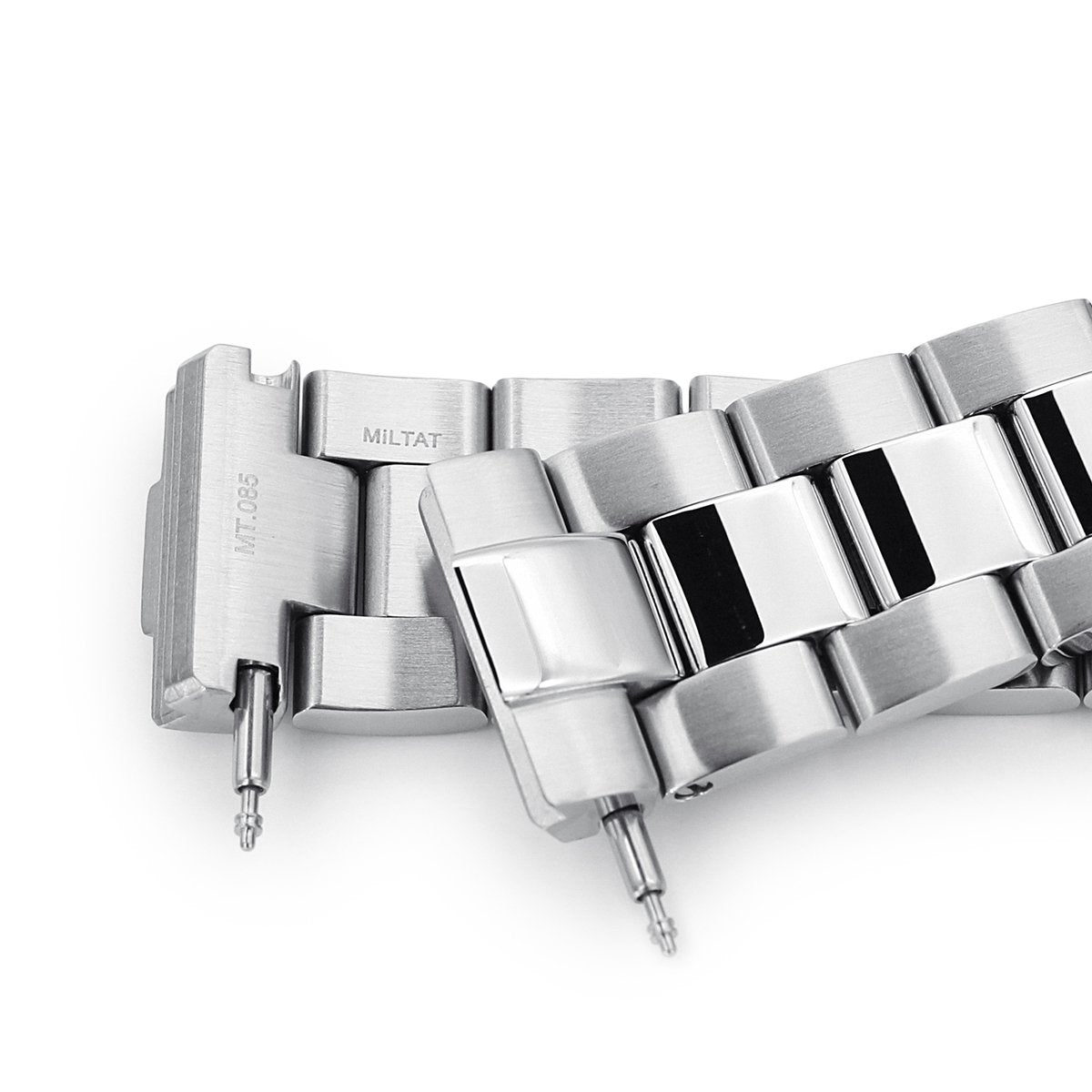 20mm Super-O Boyer 316L Stainless Steel Watch Bracelet for Seiko SBDC053 aka modern 62MAS SUB Clasp Polished &amp; Brushed Strapcode Watch Bands