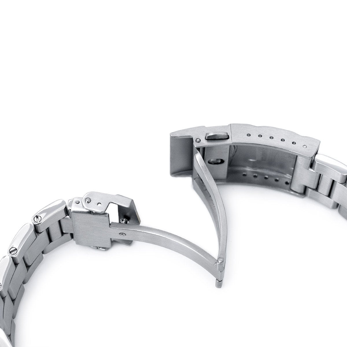 20mm Super-O Boyer 316L Stainless Steel Watch Bracelet for Seiko SBDC053 aka modern 62MAS SUB Clasp Polished &amp; Brushed Strapcode Watch Bands