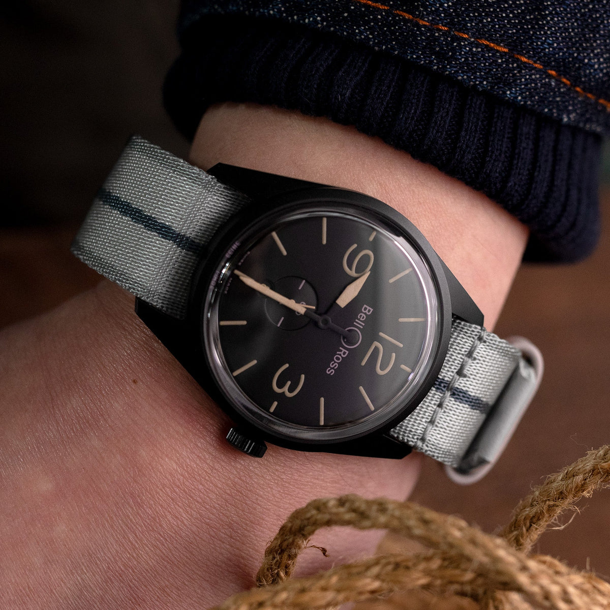 Bell &amp; Ross Heritage BR123-95-SC Strapcode Watch Bands