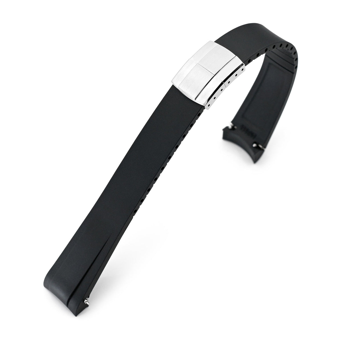 20mm FKM31 Black Rubber Quick Release Watch Band for TUD BB58 Strapcode watch bands