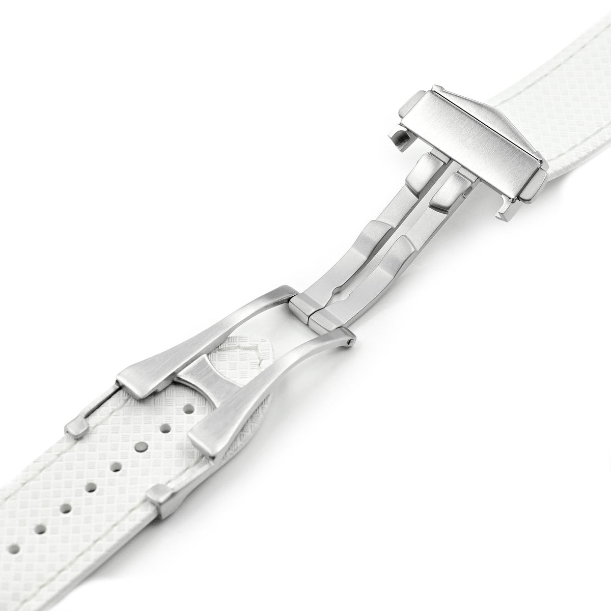 Off White FKM37 Rubber Q.R. Deployant Watch Band, 20mm or 22mm Strapcode watch bands