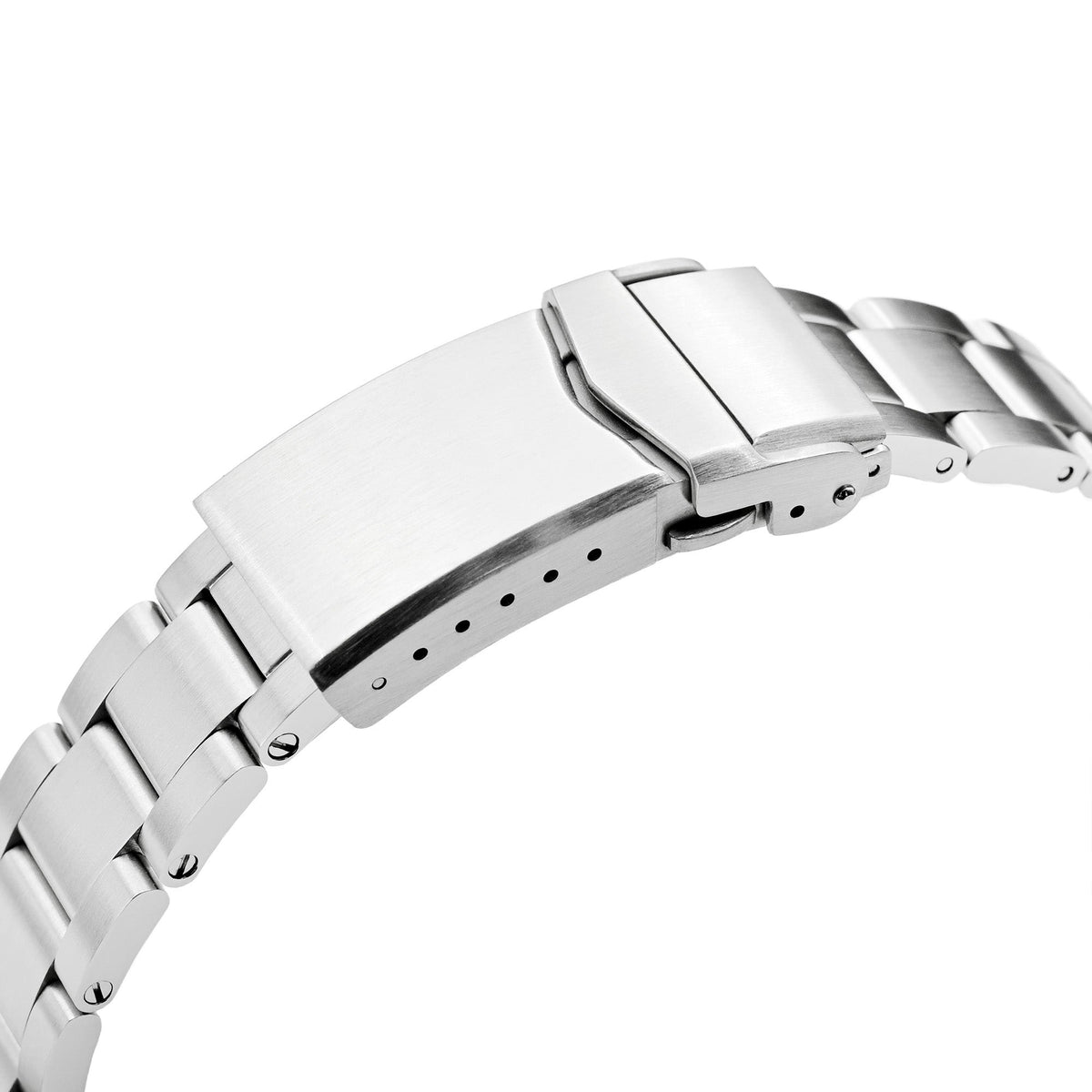 20mm Super-O Boyer Watch Band for Seiko SSC813P1, 316L Stainless Steel Brushed V-Clasp
