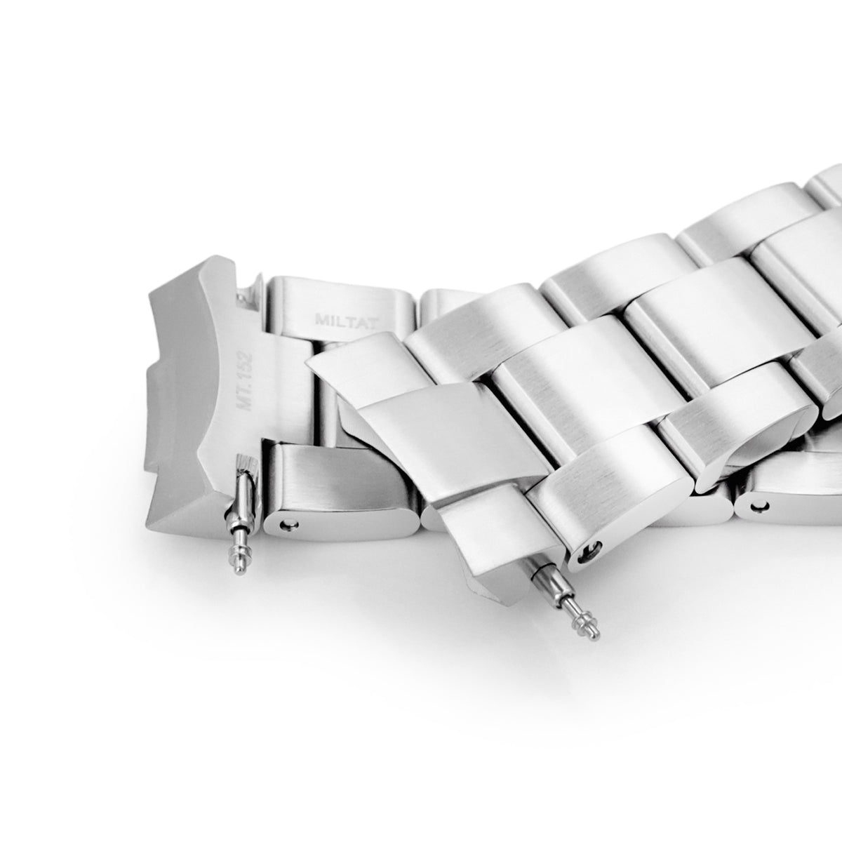 20mm Super-O Boyer Watch Band for Seiko SSC813P1, 316L Stainless Steel Brushed V-Clasp