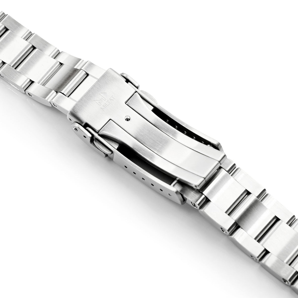 20mm Super-O Boyer Watch Band for Seiko SSC813P1, 316L Stainless Steel Brushed V-Clasp