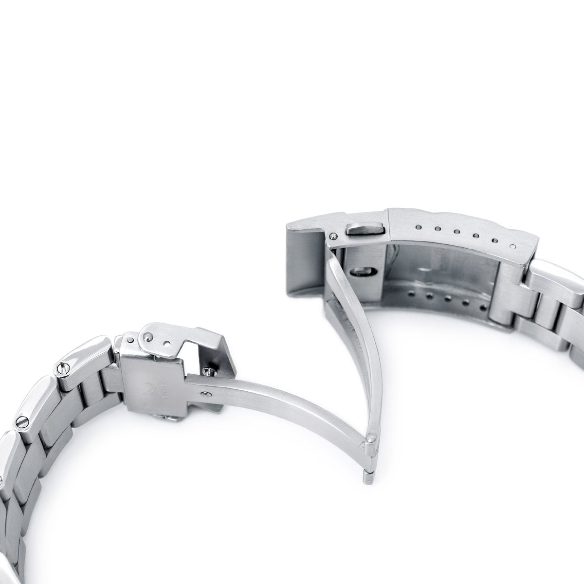 20mm Super-O Boyer Watch Band compatible with Seiko Sumo SBDC001 SBDC031 &amp; SPB101, V-Clasp Button Double Lock