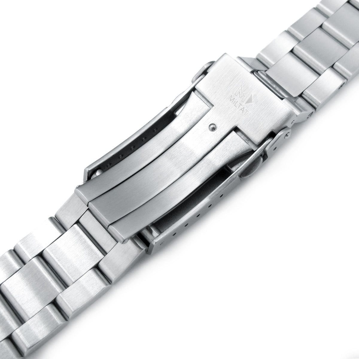 22mm Super-O Boyer Watch Band compatible with Orient Triton, 316L Stainless Steel Polished &amp; Brushed V-Clasp