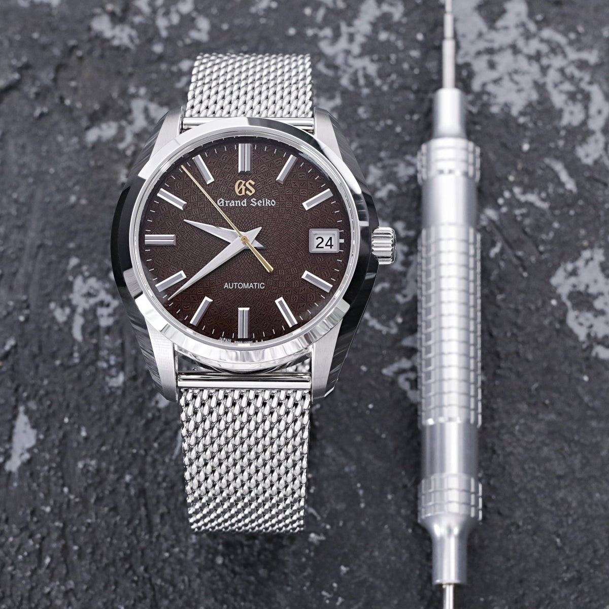 Quick Release Tapered Milanese Mesh Watch Band, 18mm, 19mm, 20mm, 21mm or 22mm, Polished