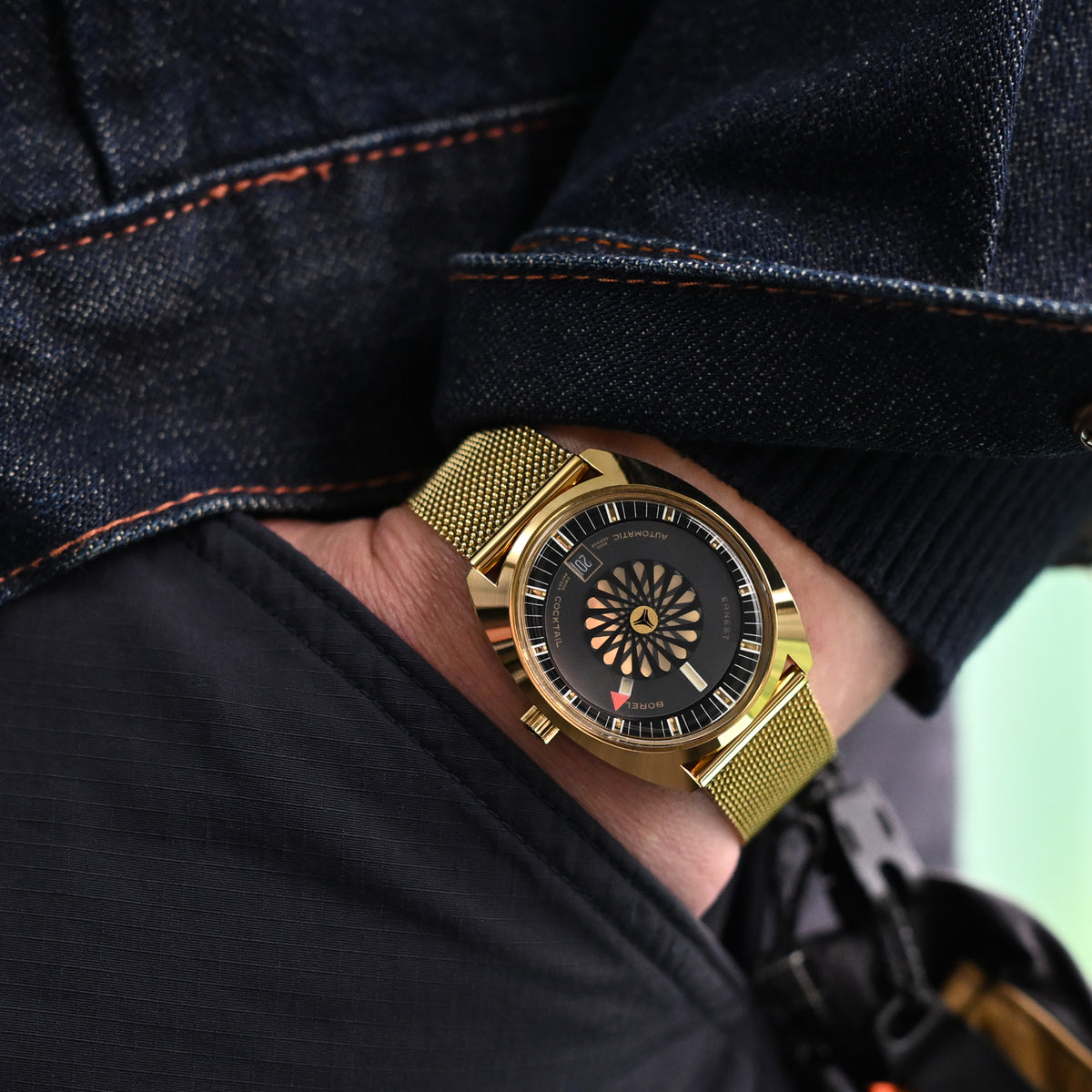Quick Release Classic Superfine Mesh Watch Band, 18mm, 19mm, 20mm or 22mm, Full IP Gold