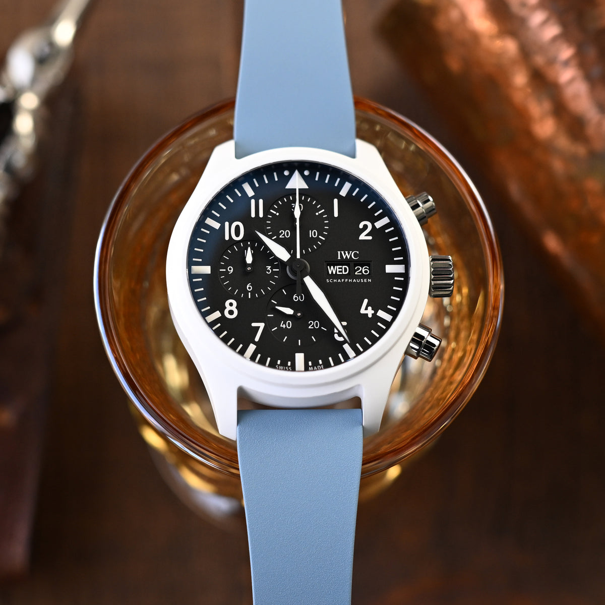 Quick Release FKM26 Slate Blue FKM Rubber watch strap