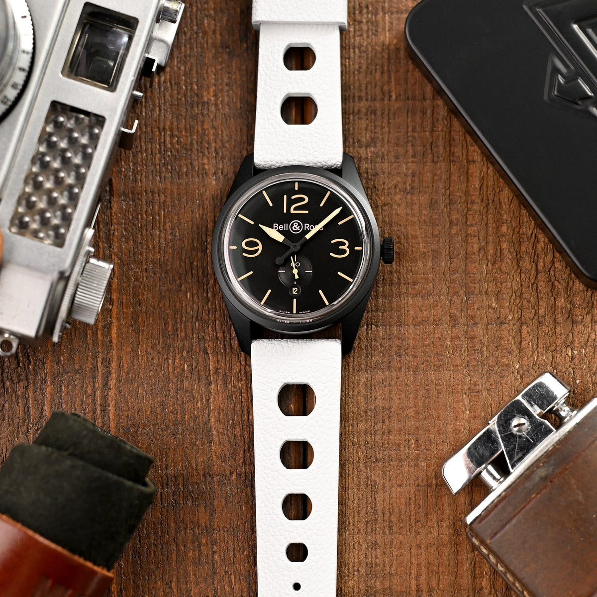 Bell &amp; Ross Heritage BR123-95-SC Strapcode watch bands