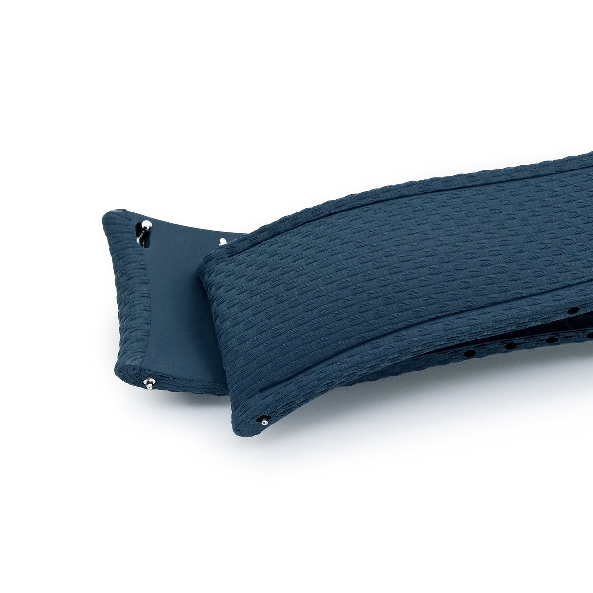 FKM41 Navy Blue Quick Release Titanium Slinea Clasp FKM Rubber Watch Band, 20mm or 22mm Strapcode watch bands
