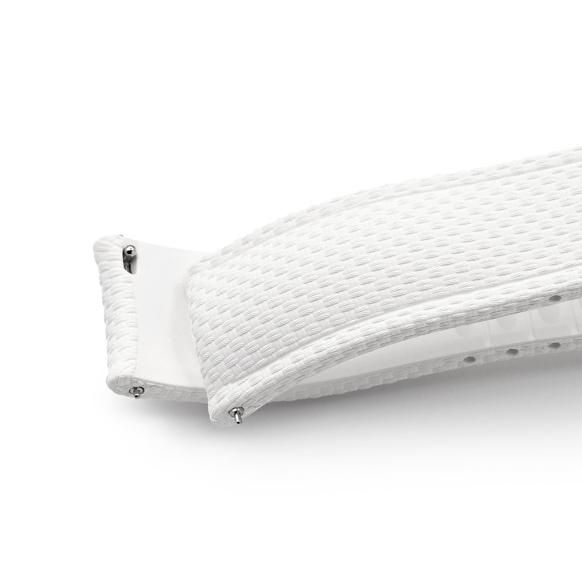 FKM41 White Quick Release Titanium Slinea Clasp FKM Rubber Watch Band, 20mm Strapcode watch bands