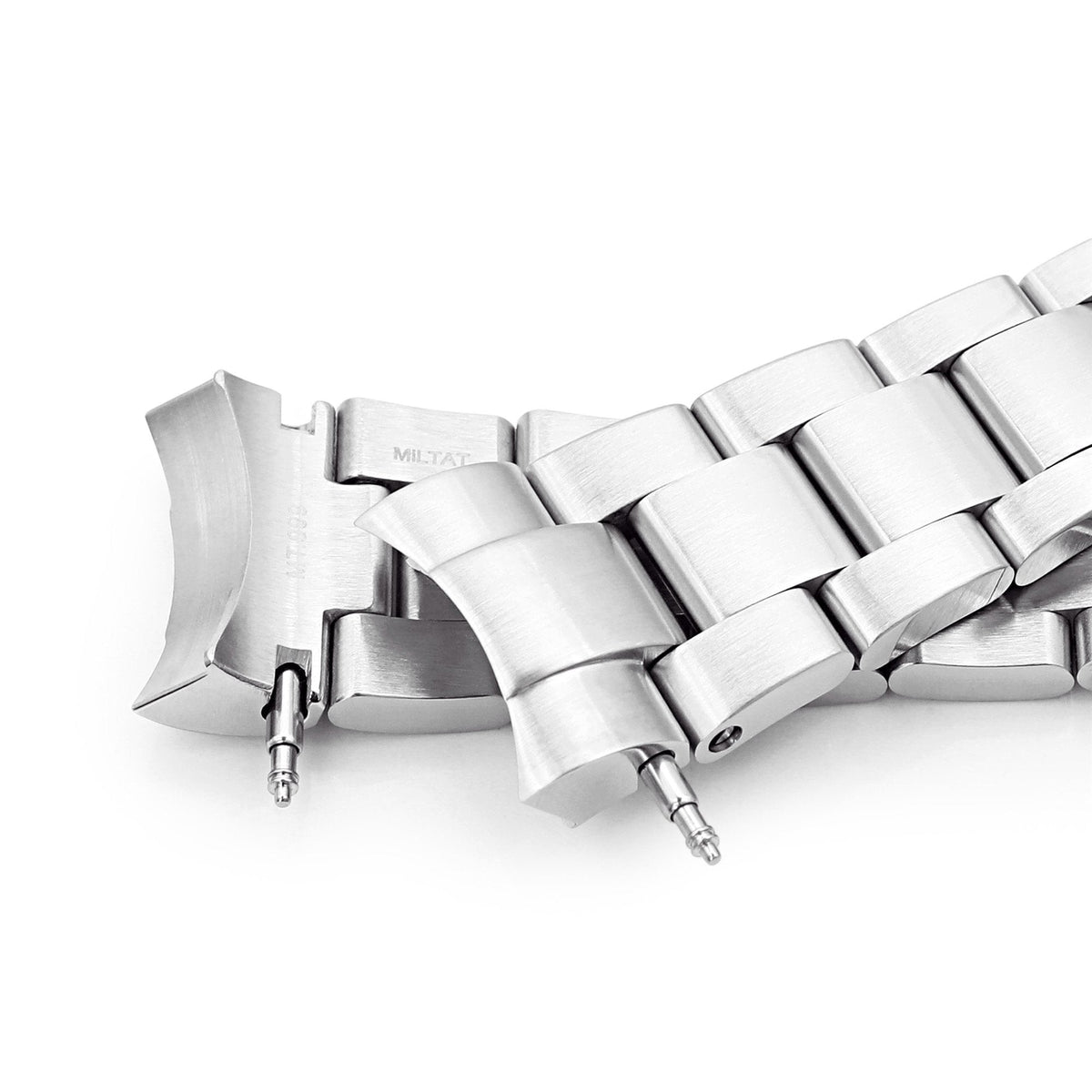 20mm Super-O Boyer Watch Band for TUD BB58, 316L Stainless Steel Brushed Turning Clasp