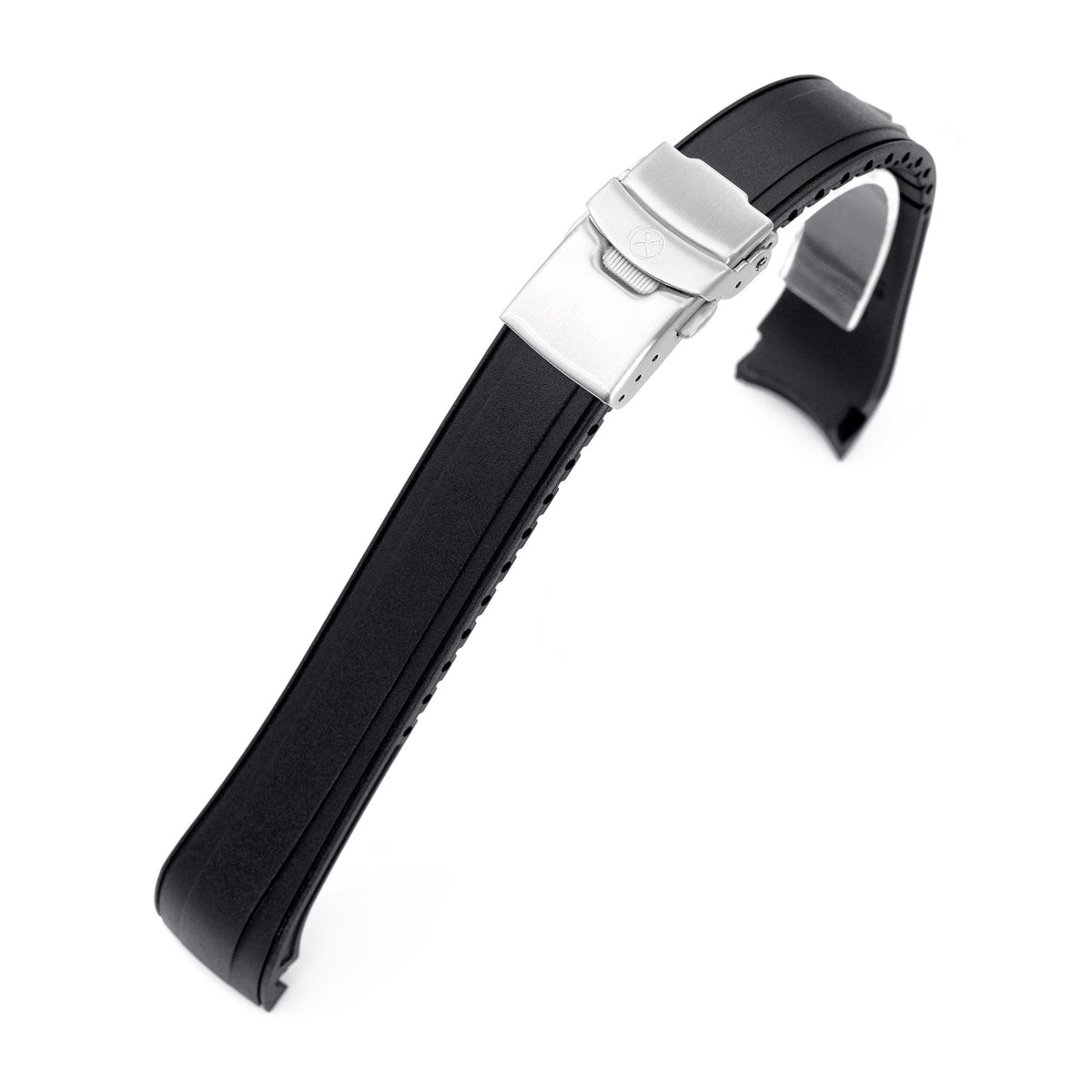 StrapXPro - SX2B (Ver.2) Rubber Strap for New Seiko 5 Sports Field Watch GMT Series, Black Strapcode watch bands