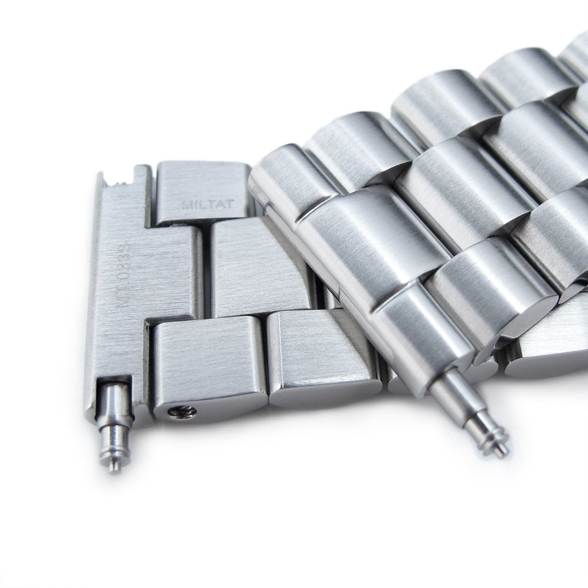 22mm Solid 316L Stainless Steel Endmill Metal Watch Bracelet Straight End Strapcode Watch Bands
