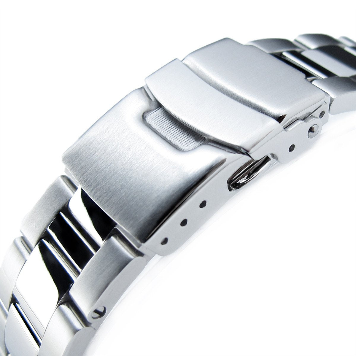 22mm Super-O Boyer Brushed &amp; Polished 316L SS Watch Band for SEIKO SKX007 SKX009 SKX011 Strapcode Watch Bands