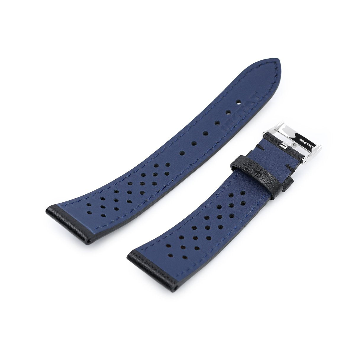 20mm or 22mm MiLTAT Rally Racing Watch Strap Black Strapcode Watch Bands