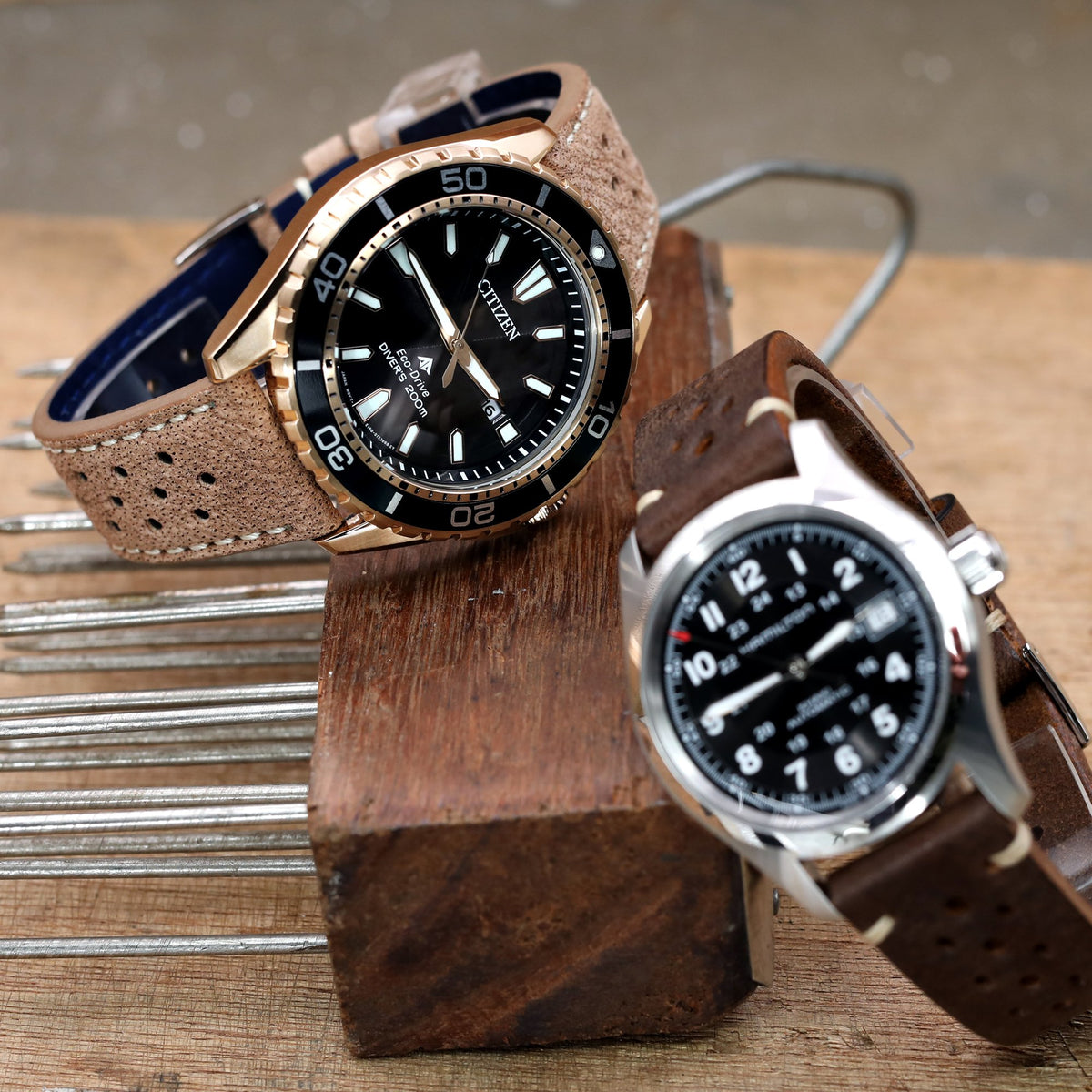 Citizen Promaster BN0193-17E watch Rose Gold coated Eco-Drive Diver Strapcode Watch Bands