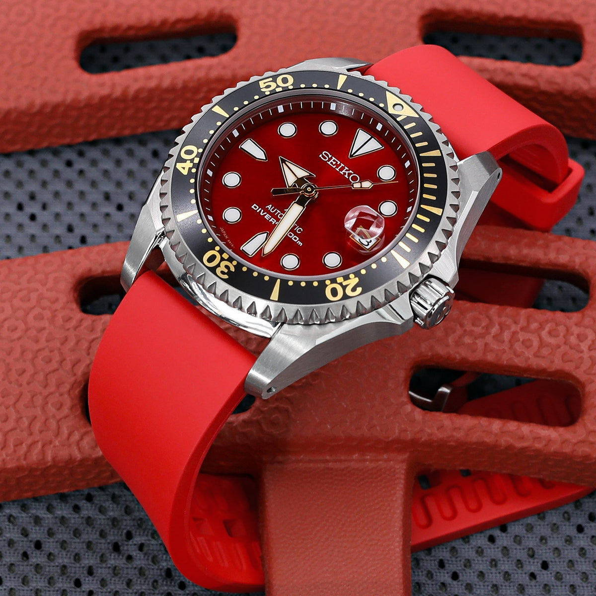 SEIKO Prospex Red Shogun SPB099J1 Zimbe 11 Limited Edition 500 pcs Strapcode Watch Bands