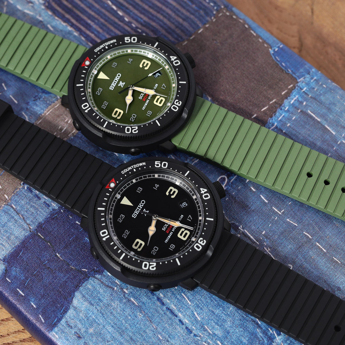 Seiko Prospex Fieldmaster SBDJ023 LOWERCASE Limited Edition Freemans Sporting Club UF73-1SR002 in Khaki Strapcode Watch Bands