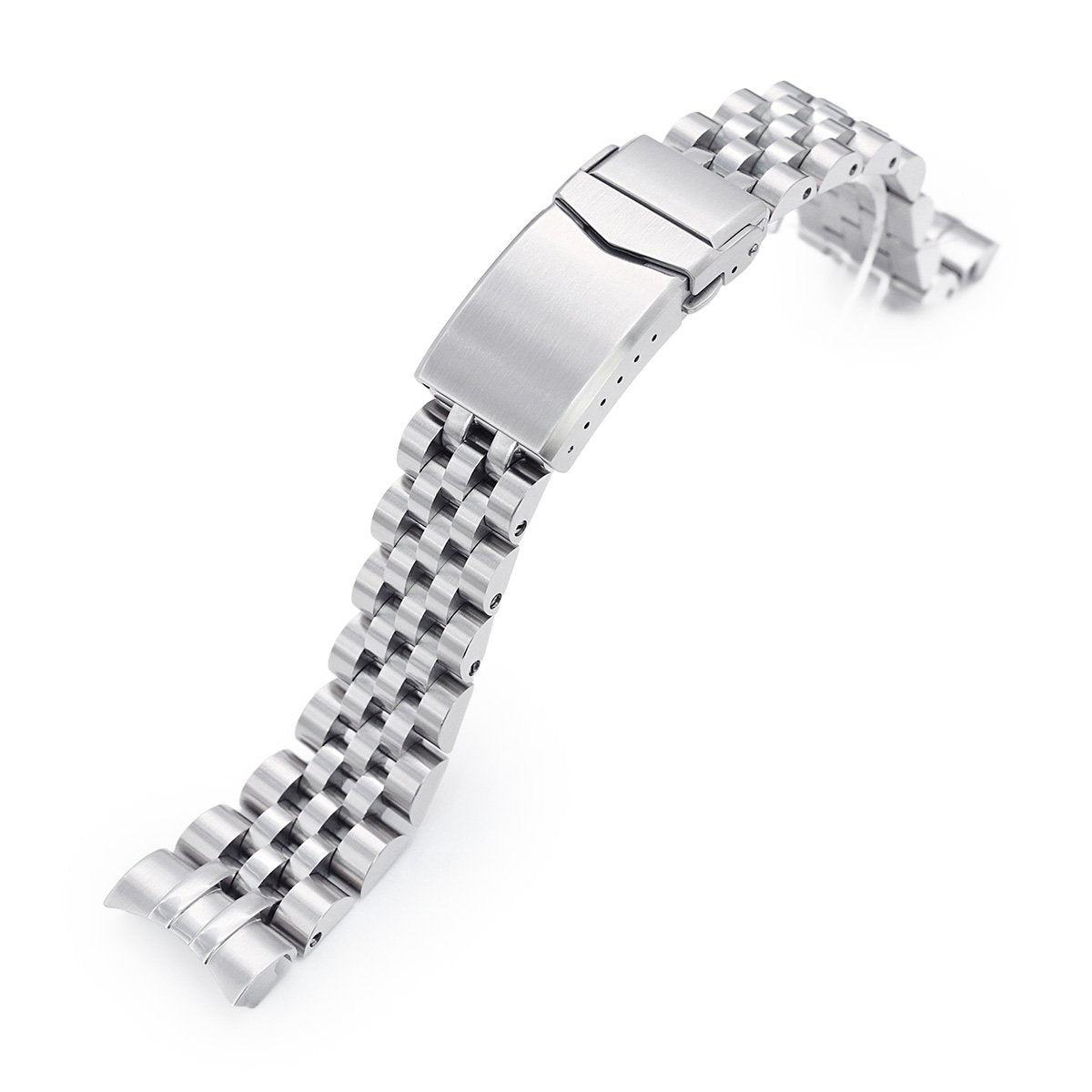Beyond the Vintage Angus Louis Watch Bracelet for RX SUB 1680 in Raw Polished V-Clasp Strapcode Watch Bands