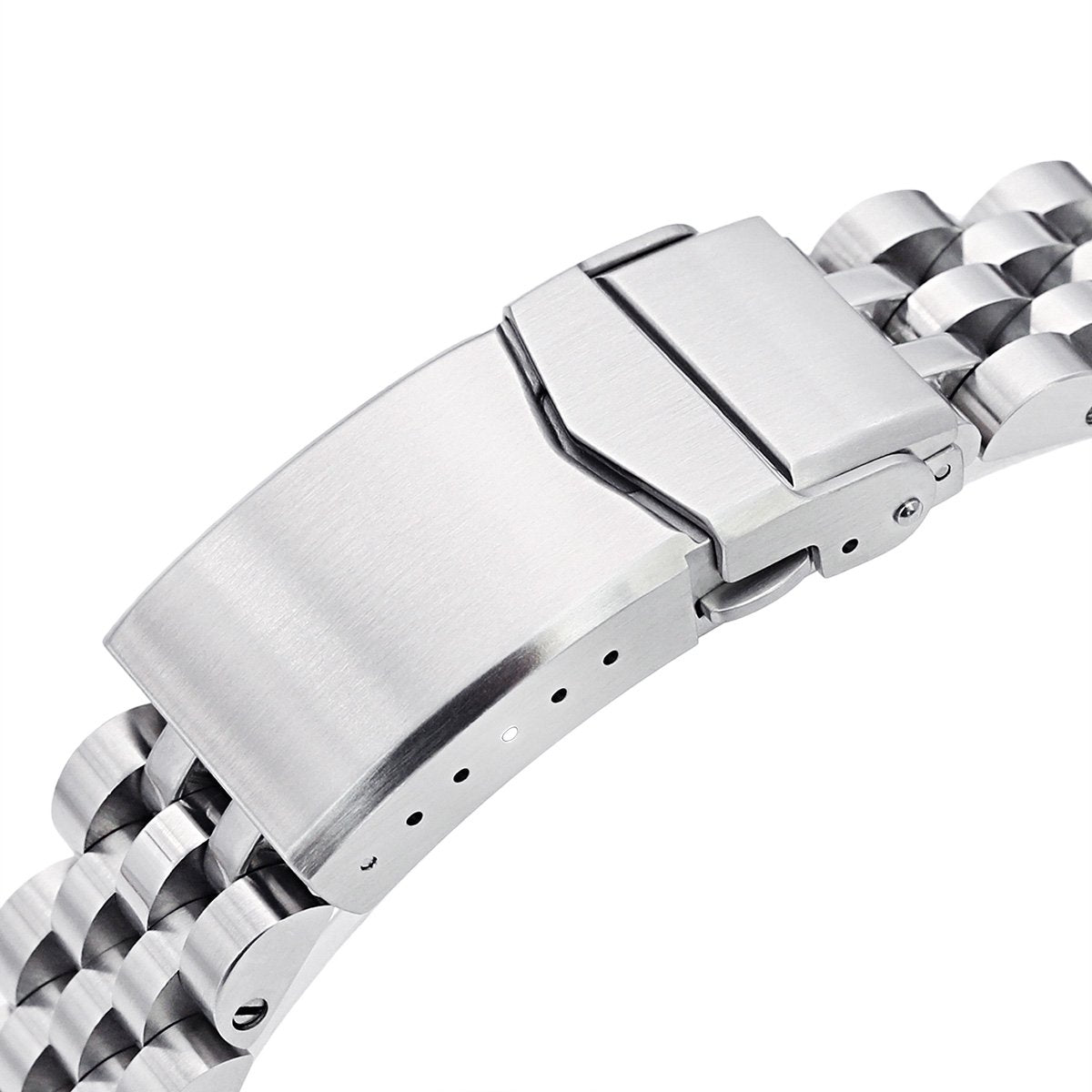 Beyond the Vintage Angus Louis Watch Bracelet for RX SUB 1680 in Raw Polished V-Clasp Strapcode Watch Bands