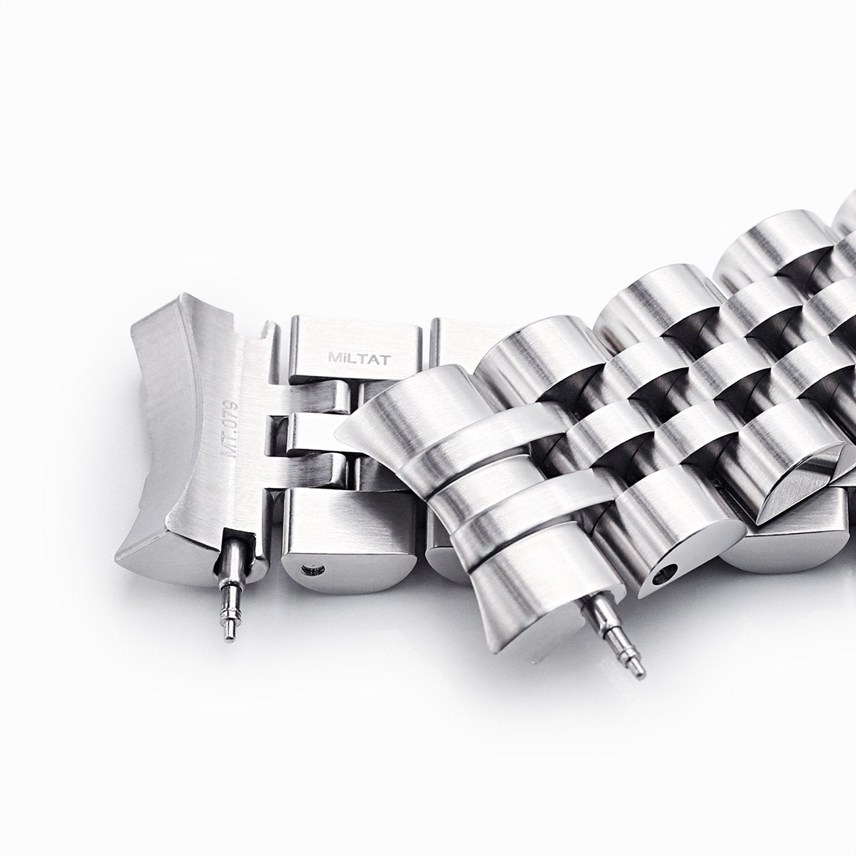 Beyond the Vintage Angus Louis Watch Bracelet for RX SUB 1680 in Brushed Turning Clasp Strapcode Watch Bands