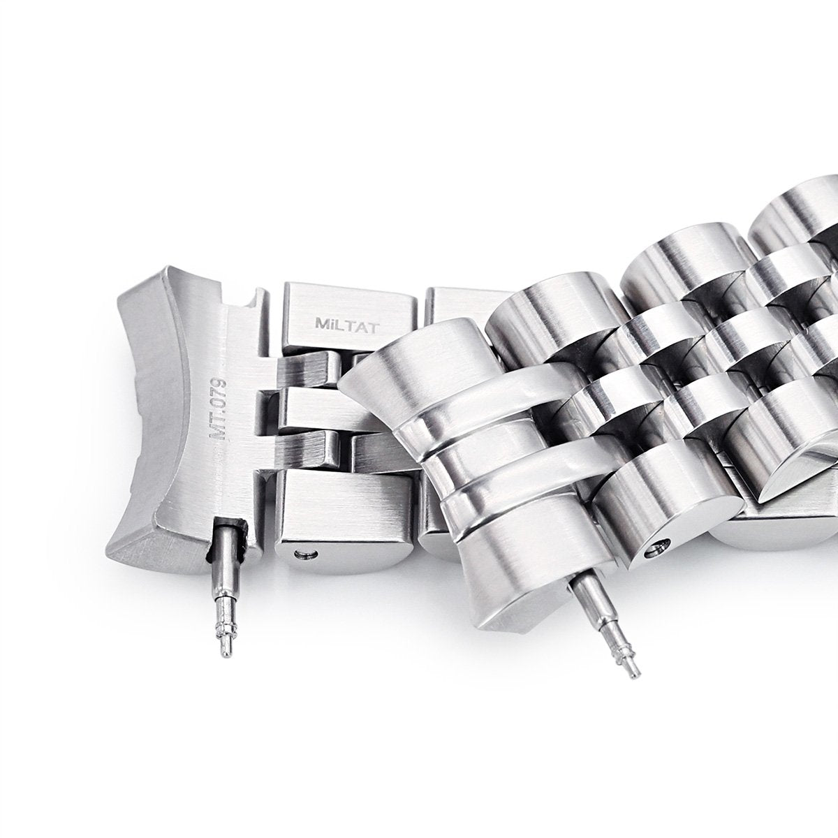 Beyond the Vintage Angus Louis Watch Bracelet for RX SUB 1680 in Raw Polished Turning Clasp Strapcode Watch Bands