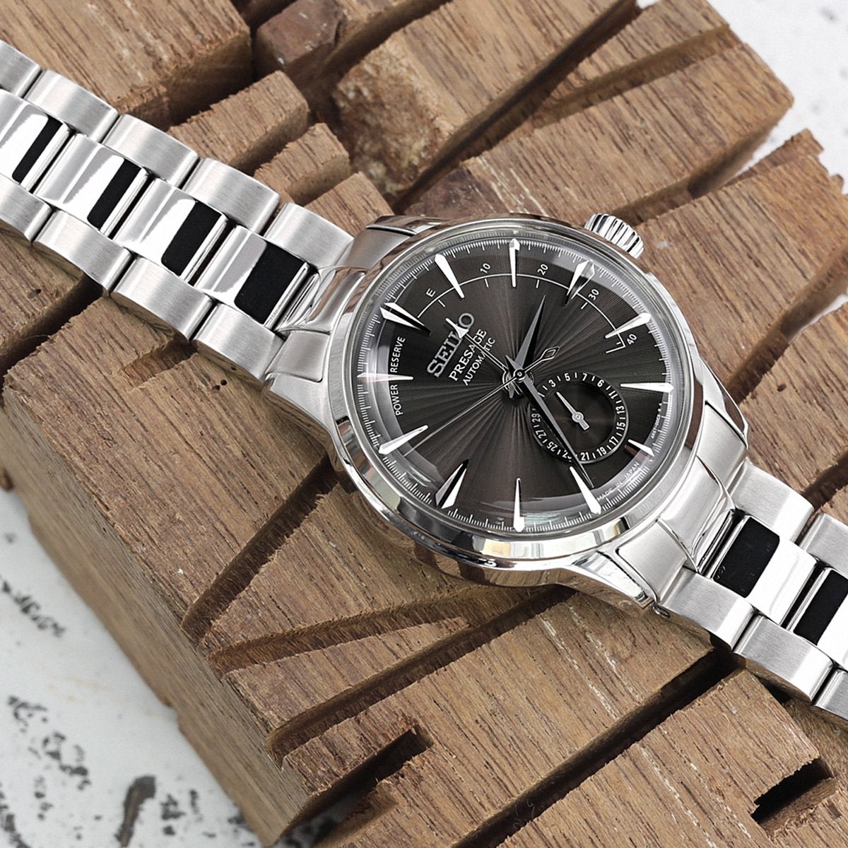 20mm Super-O Boyer Watch Band for Seiko Cocktail SSA345, 316L Stainless Steel Brushed and Polished V-Clasp Strapcode Watch Bands