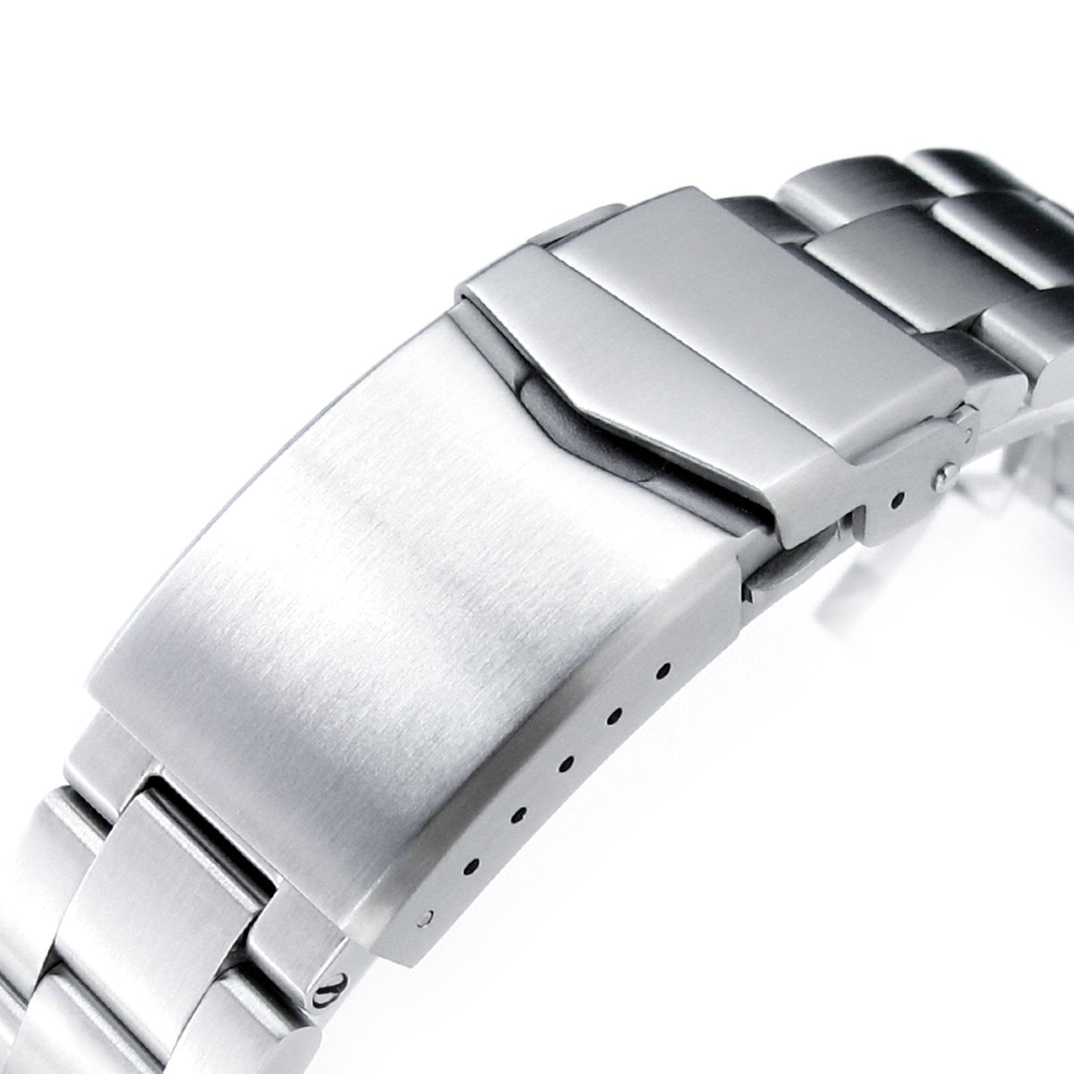 20mm Super-O Boyer watch band for SEIKO Sumo SBDC001, SBDC003, SBDC005, SBDC031, SBDC033, V-Clasp Button Double Lock Strapcode Watch Bands