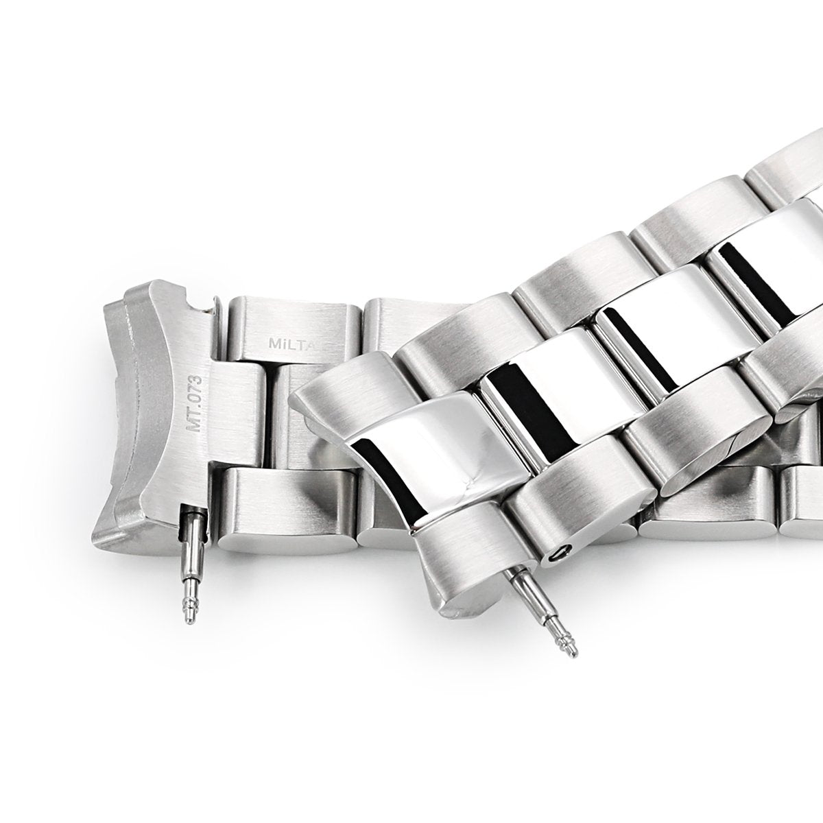20mm Super-O Boyer 316L Stainless Steel Watch Bracelet for Seiko Mini Turtles SRPC35 V-Clasp Polished &amp; Brushed Strapcode Watch Bands