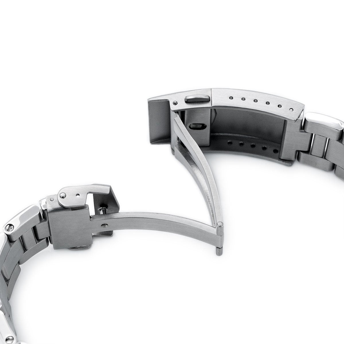 20mm Super-O Boyer 316L Stainless Steel Watch Bracelet for Seiko Mini Turtles SRPC35 V-Clasp Polished &amp; Brushed Strapcode Watch Bands