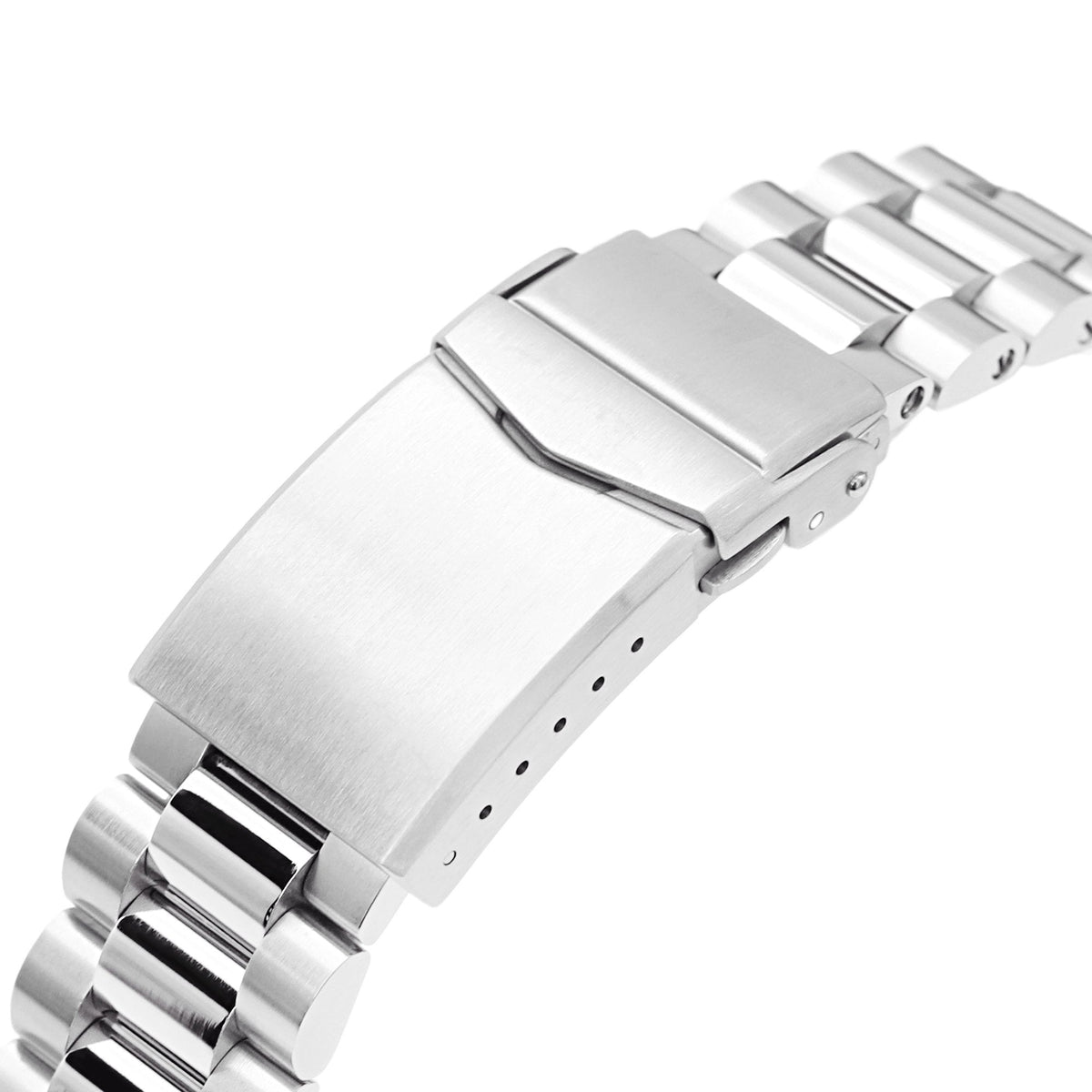 20mm Endmill 316L Stainless Steel Watch Bracelet for Seiko SKX013 Brushed and Polished V-Clasp Strapcode Watch Bands