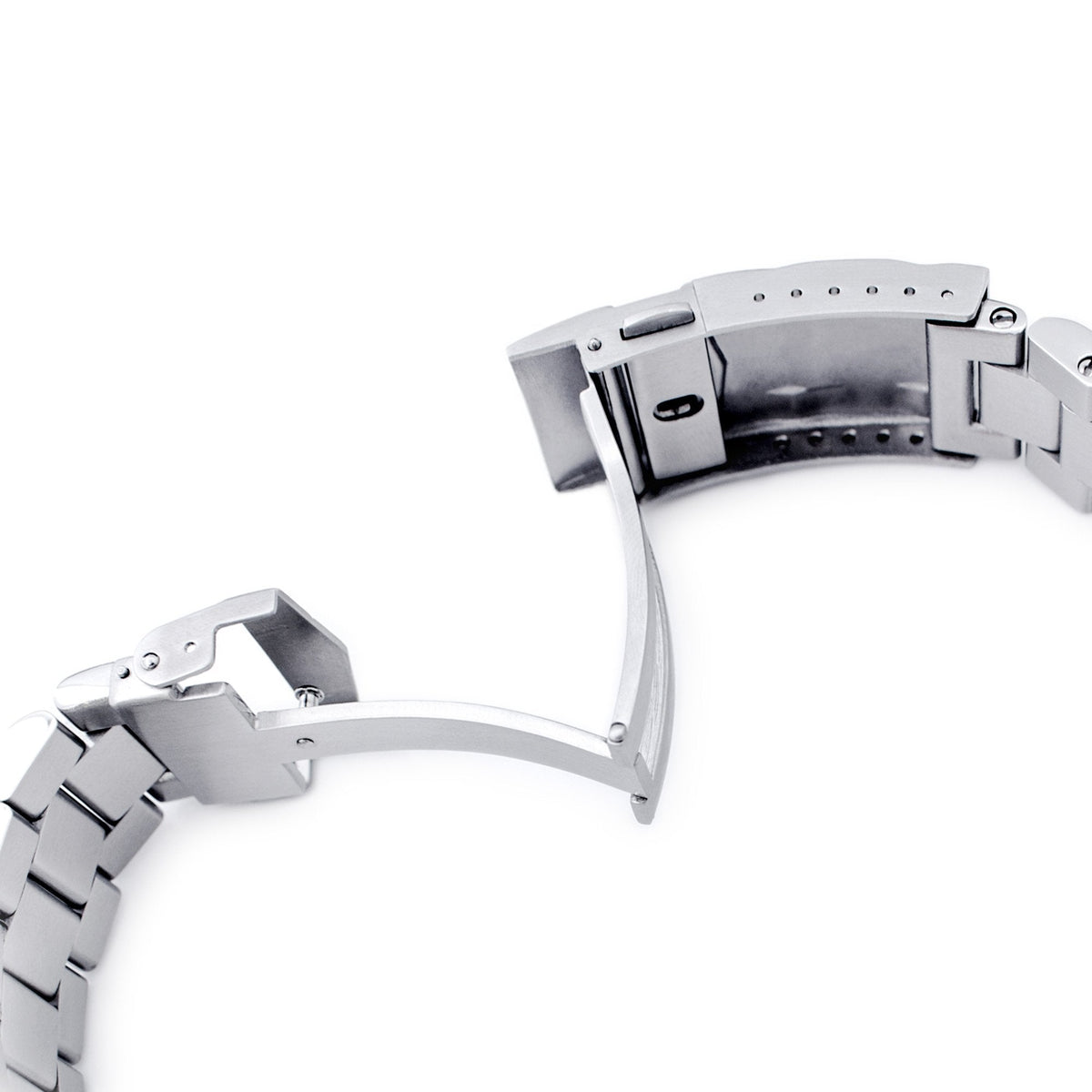 20mm Endmill 316L Stainless Steel Watch Bracelet for Seiko SKX013 Brushed and Polished V-Clasp Strapcode Watch Bands