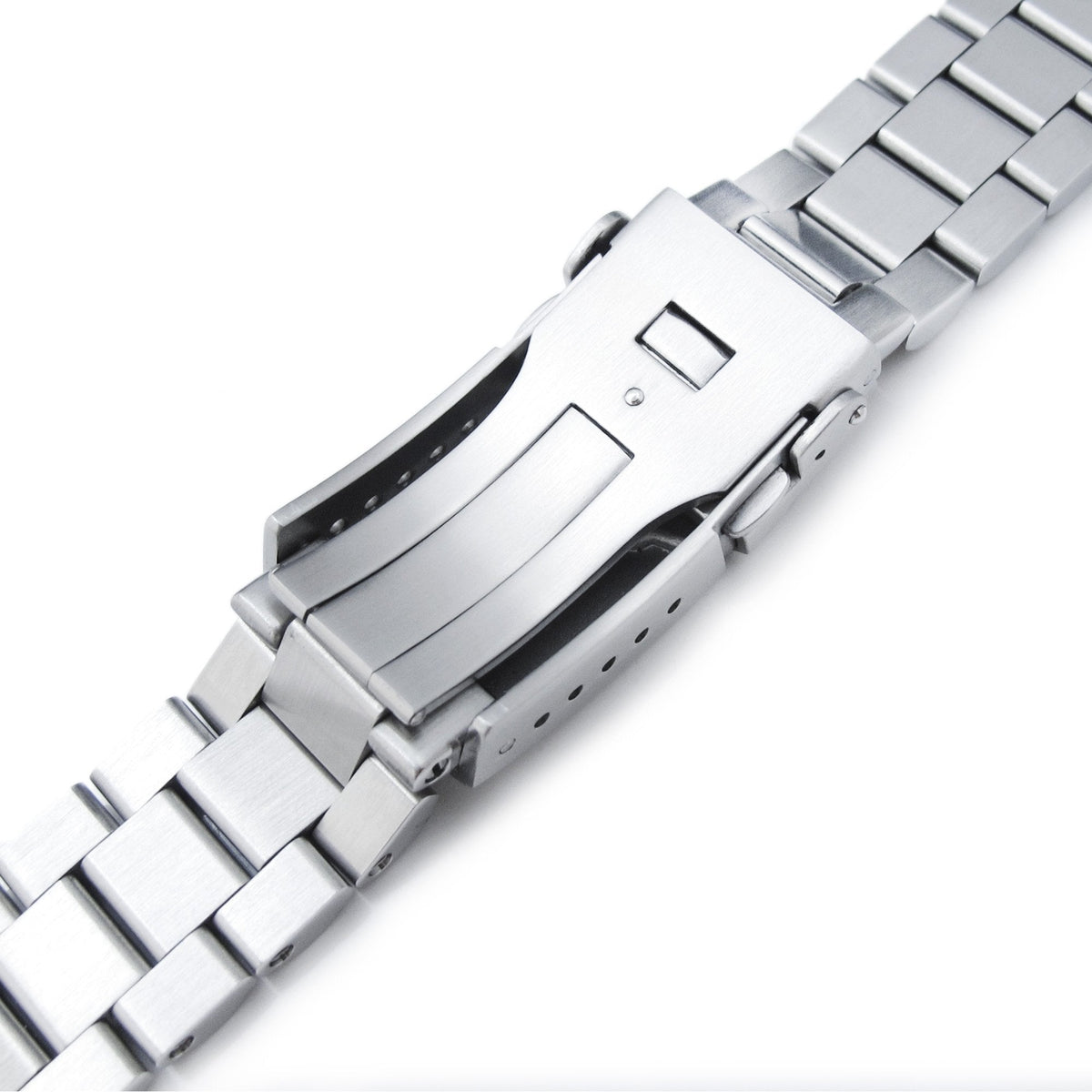 20mm Endmill 316L Stainless Steel Watch Bracelet for Seiko SKX013 Brushed and Polished V-Clasp Strapcode Watch Bands