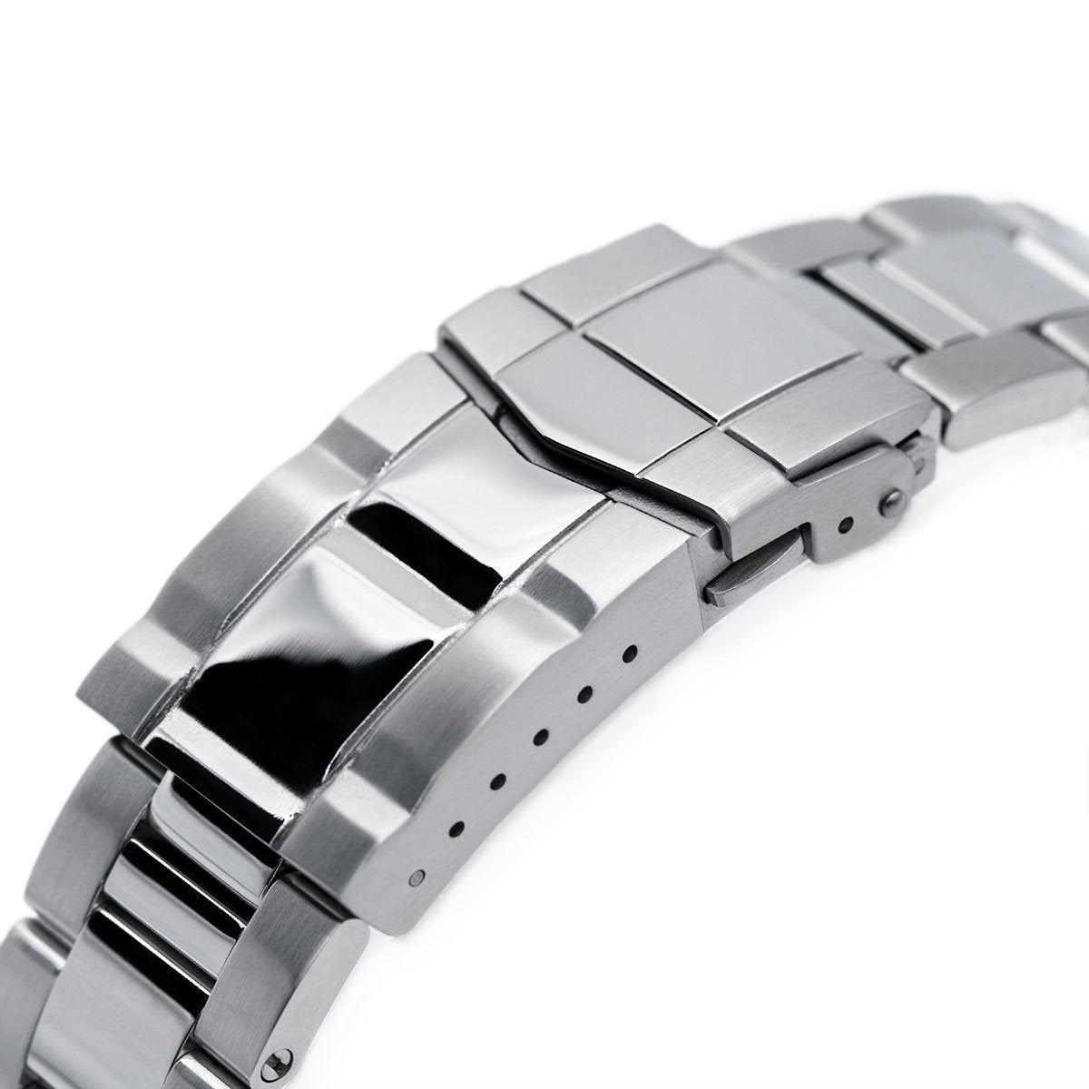 22mm Super-O Boyer watch band for SEIKO Diver SKX007 009 011 Brushed &amp; Polished SUB Clasp Strapcode Watch Bands