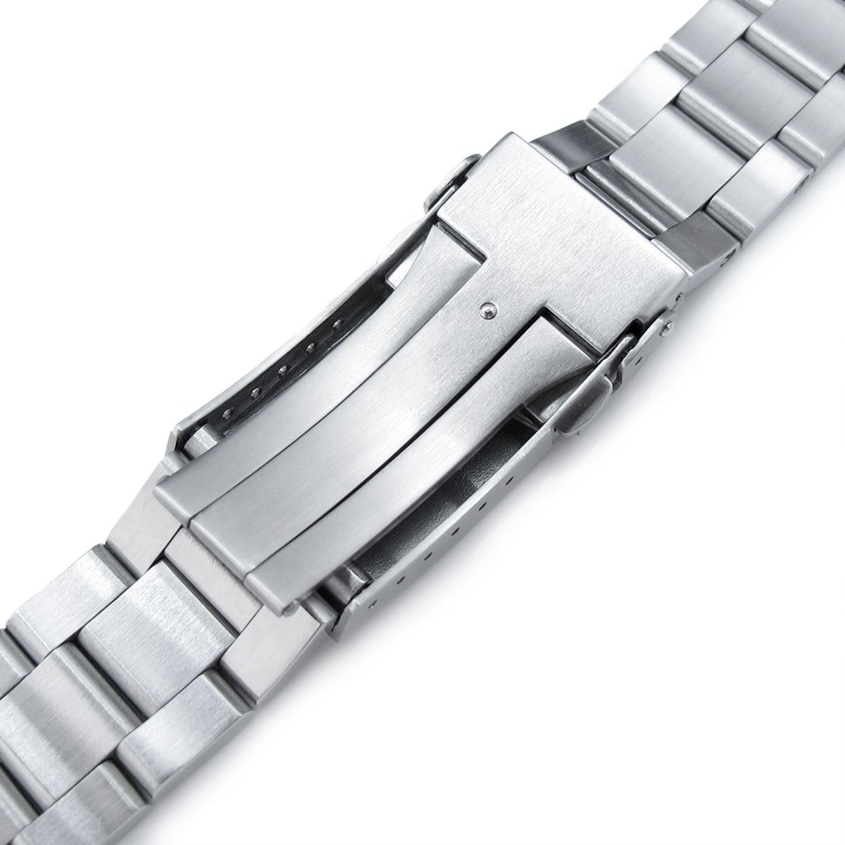22mm Super-O Boyer watch band universal straight end version Brushed &amp; Polished SUB Clasp Strapcode Watch Bands