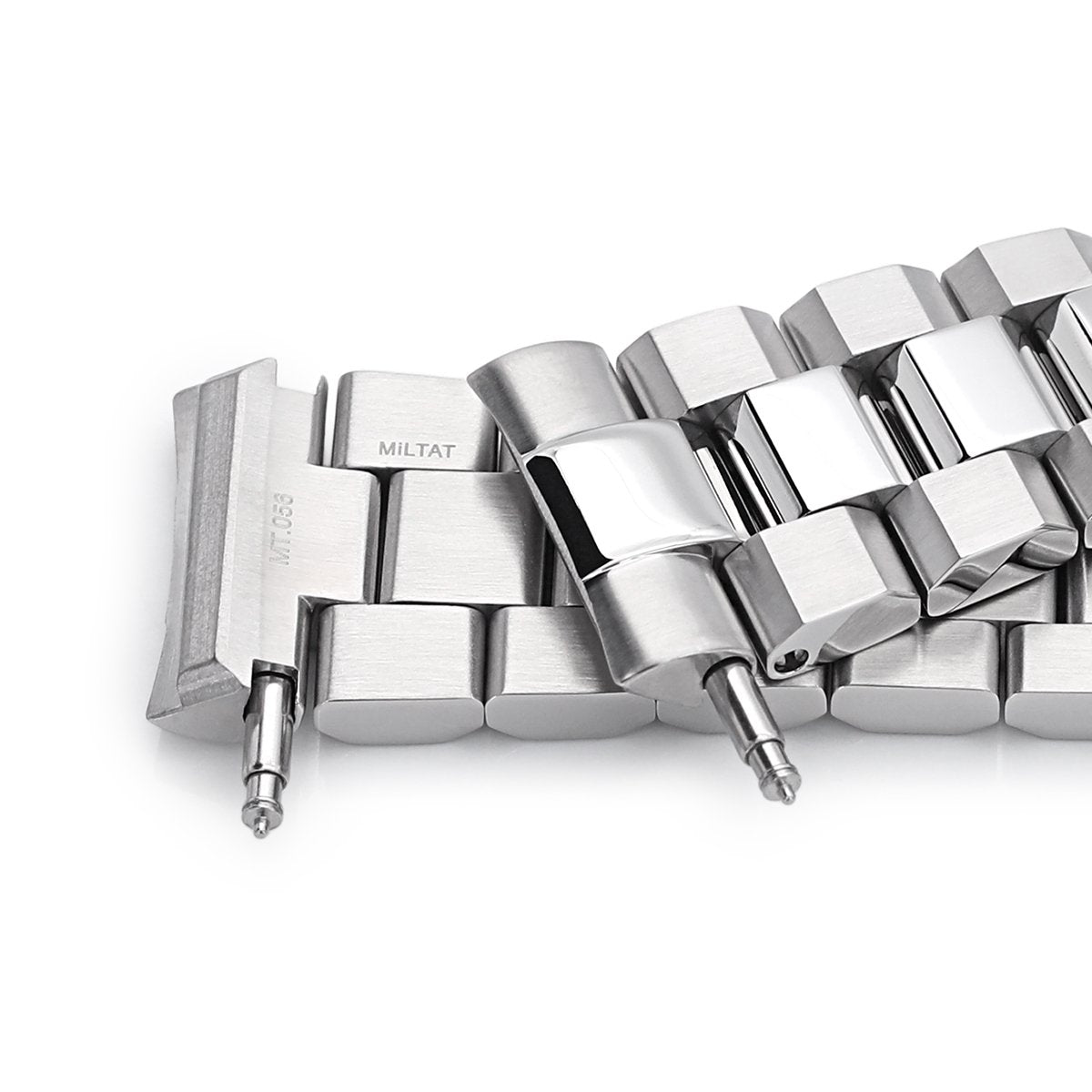 22mm Hexad 316L Stainless Steel Watch Band for Seiko New Turtles SRP777 &amp; PADI SRPA21 Polished &amp; Brushed SUB Clasp Strapcode Watch Bands