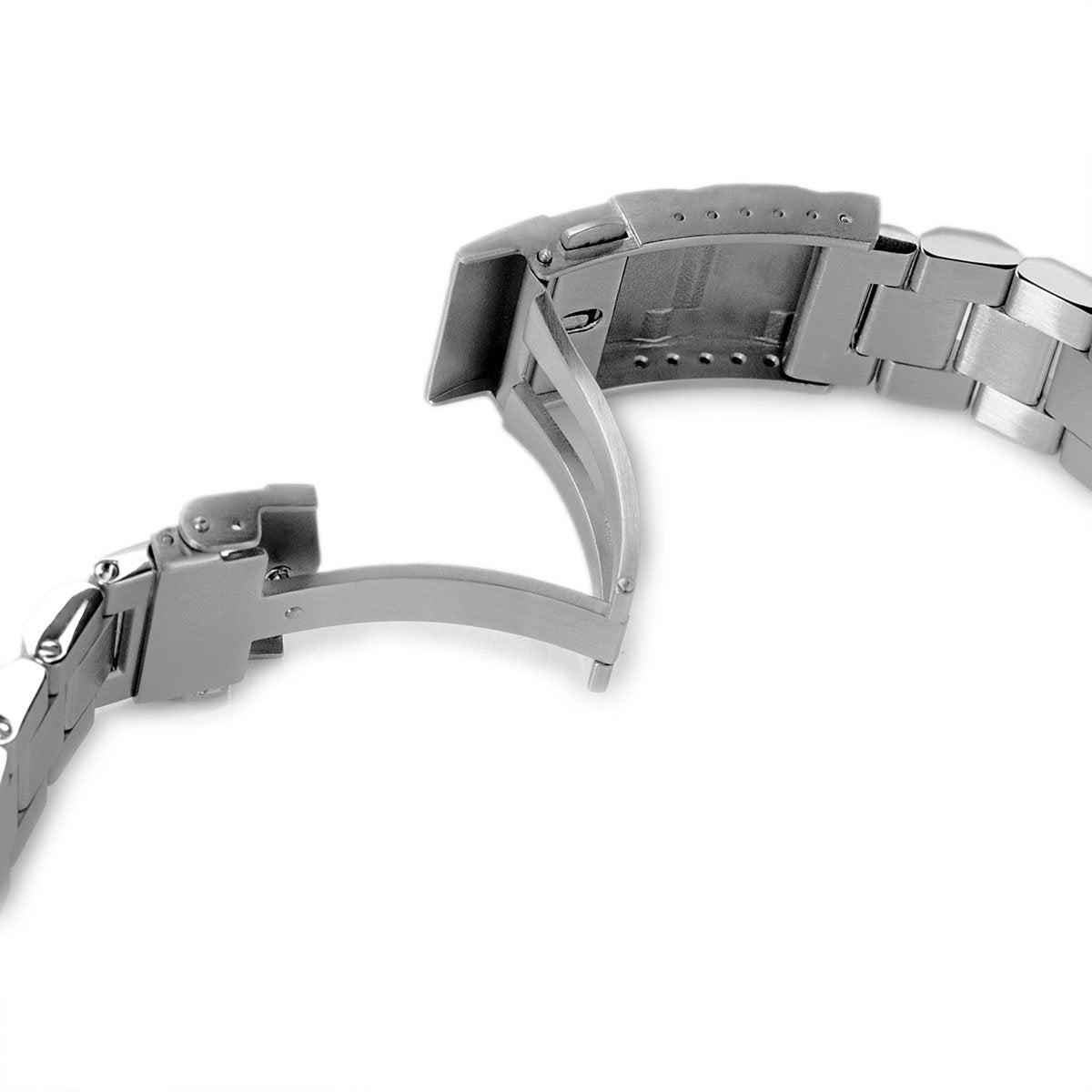 22mm Hexad 316L Stainless Steel Watch Band for Seiko Samurai SRPB51 Brushed &amp; Polished SUB Diver Clasp Strapcode Watch Bands