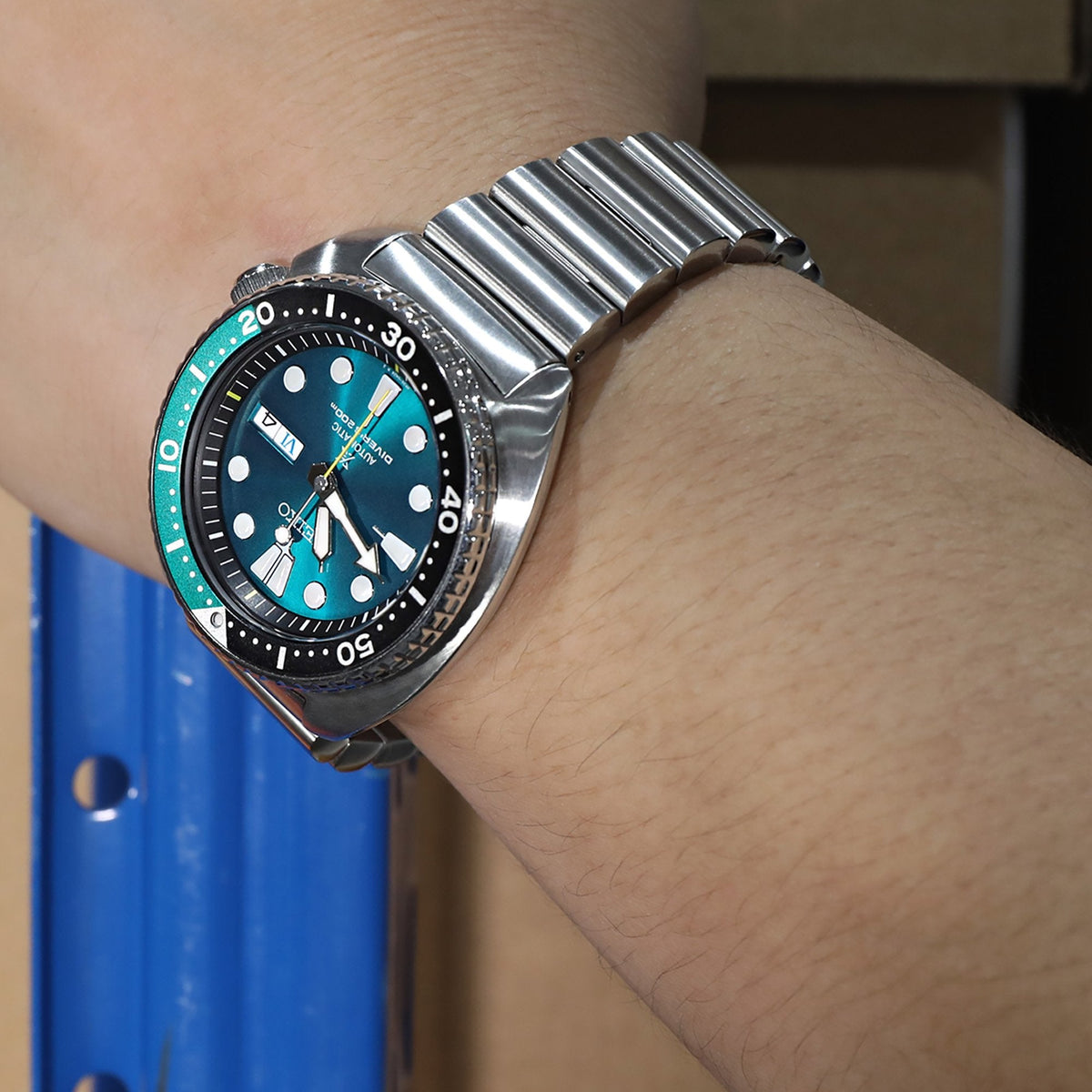 Seiko New Green Turtle Prospex SRPB01K1 Limited Edition 3500 pcs. Strapcode Watch Bands