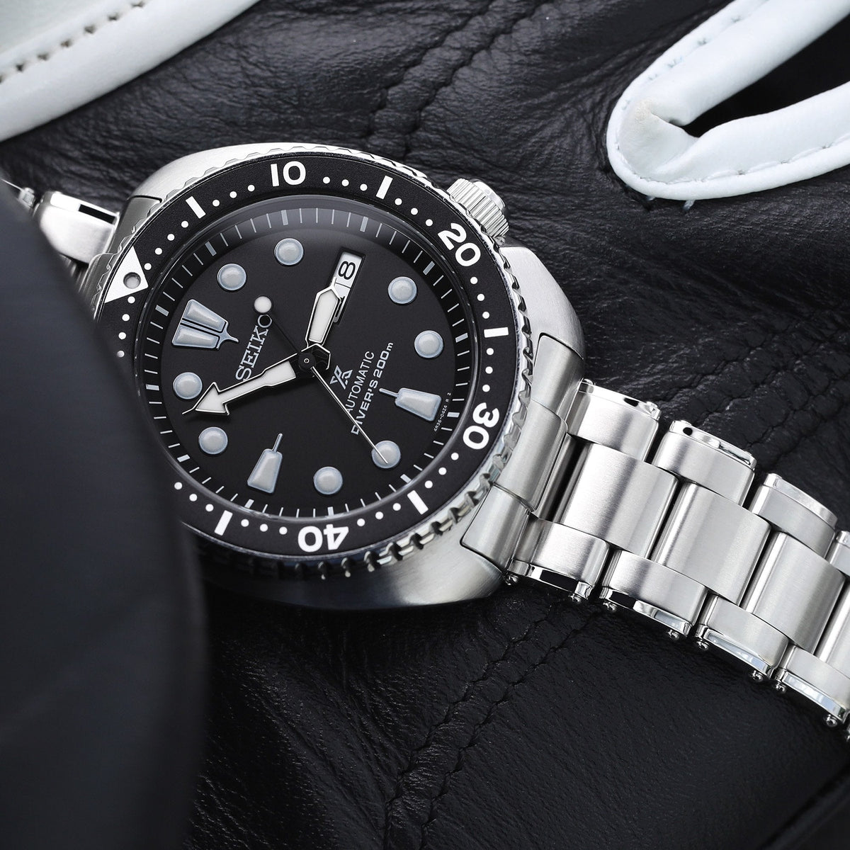 Seiko New Turtle Prospex SRP777K1 Diver Black Strapcode Watch Bands