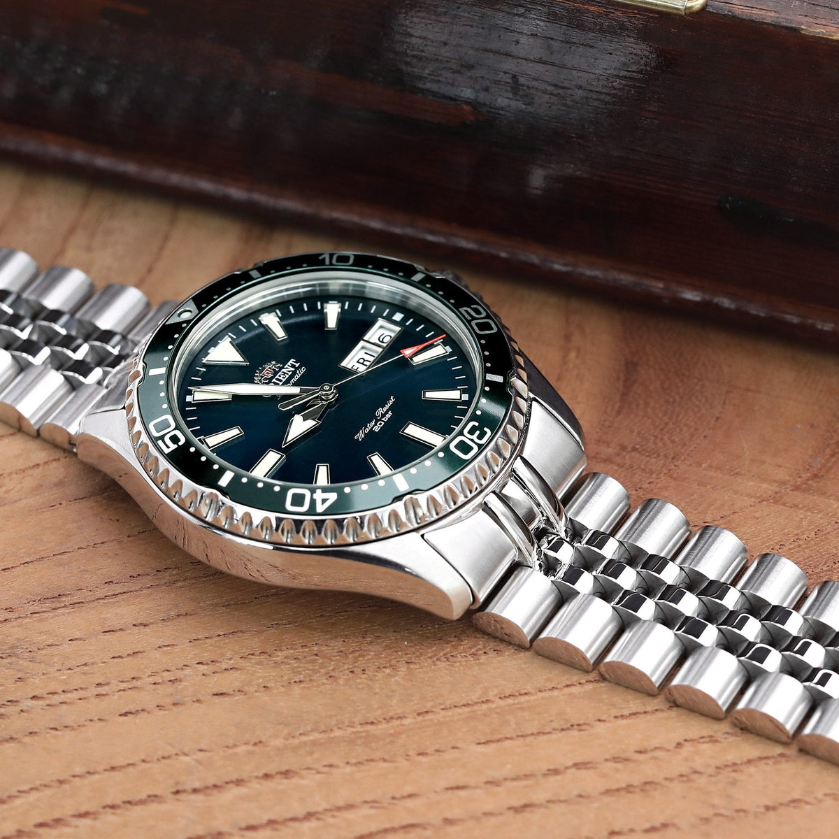 Orient Kamasu Green Diver Watch RA-AA0004E19A Strapcode Watch Bands