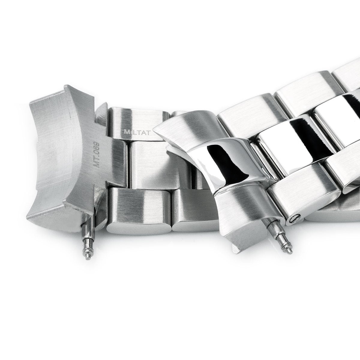 22mm Super-O Boyer 316L Stainless Steel Watch Bracelet for TUD BB V-Clasp Brushed &amp; Polished Strapcode Watch Bands