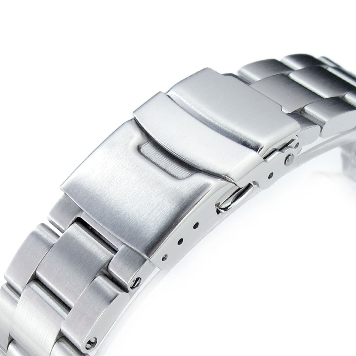 22mm Super-O Boyer Solid Link 316L Stainless Steel Bracelet for Seiko SKX007 Diver Strapcode Watch Bands