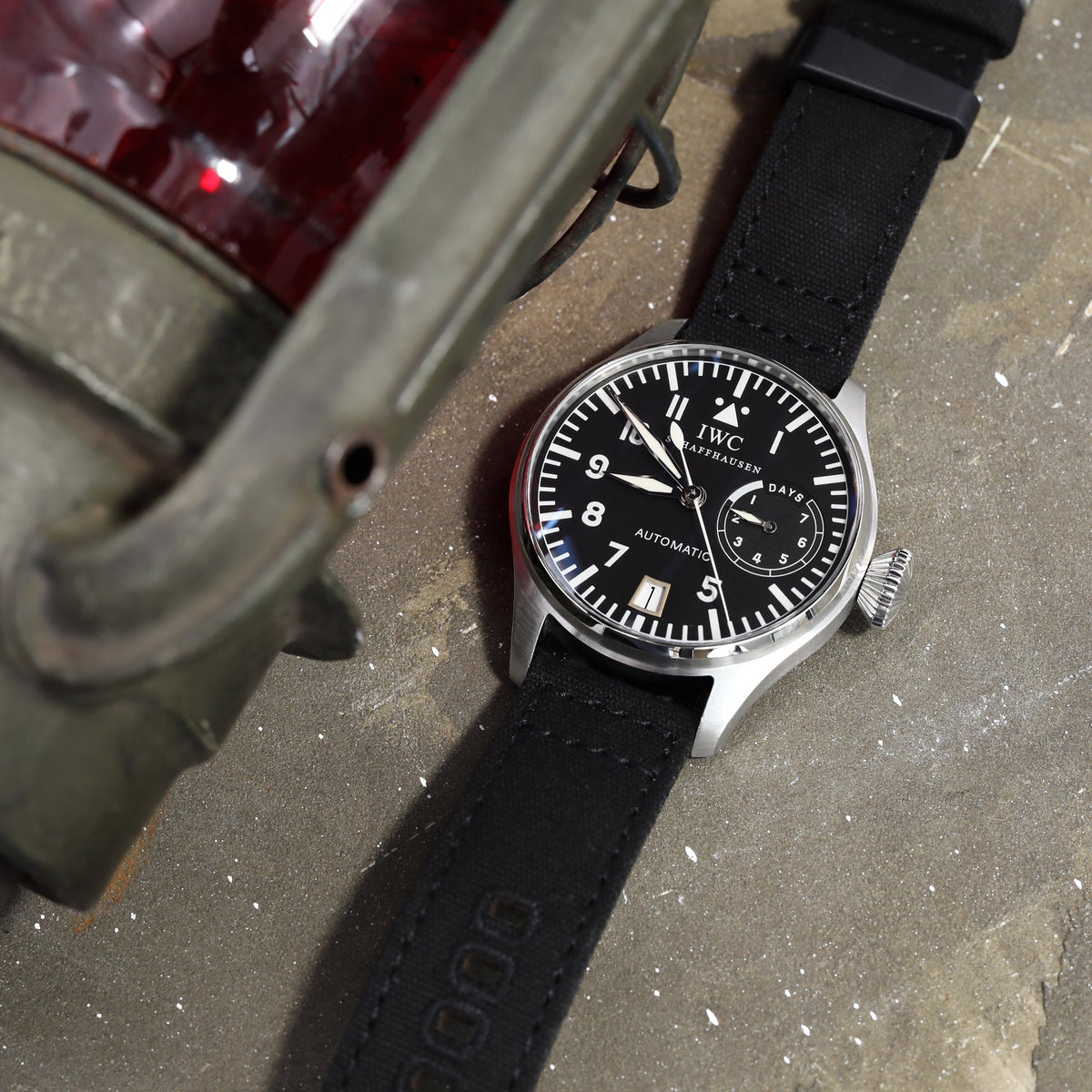IWC Big Pilot watch 5002 46mm 7 Day Power Reserve Strapcode Watch Bands